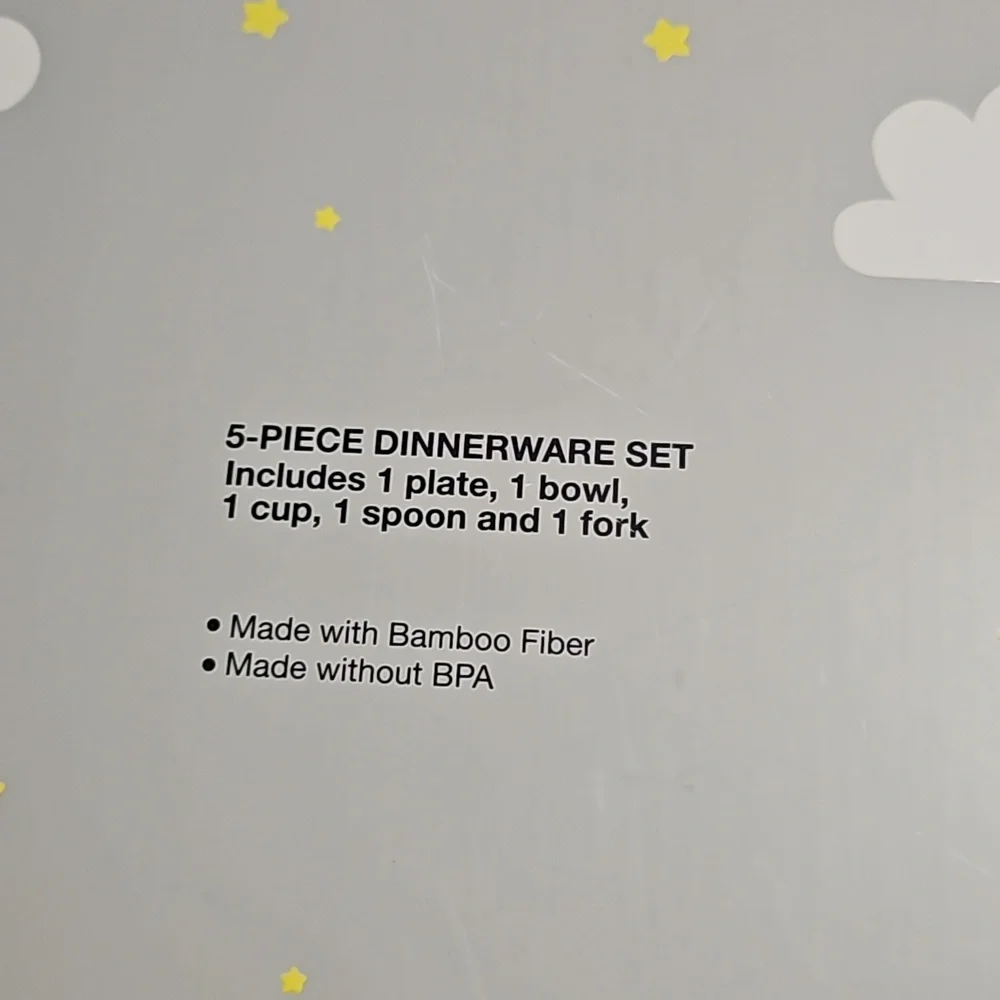 MOON AND STARS FARM THEME 5 PIECE DINNERWARE SET: NEW IN PACKAGE